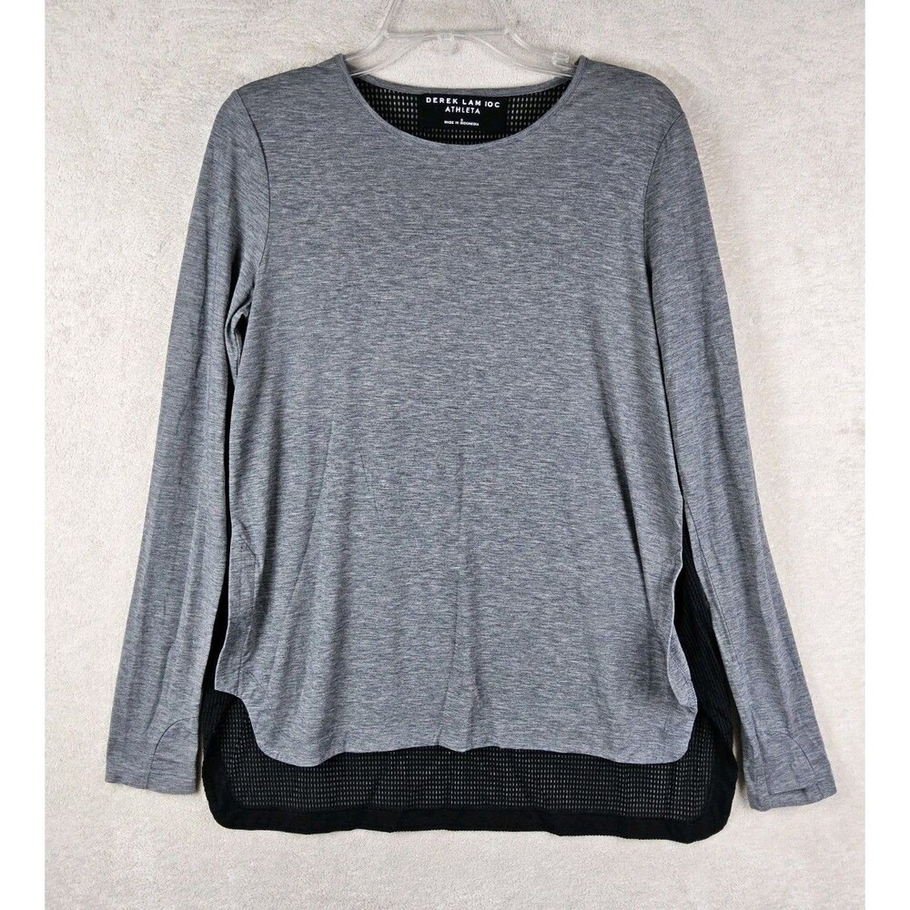Derek Lam 10C X Athleta Women's Long Sleeve Vented Back Thumbhole Top Size S